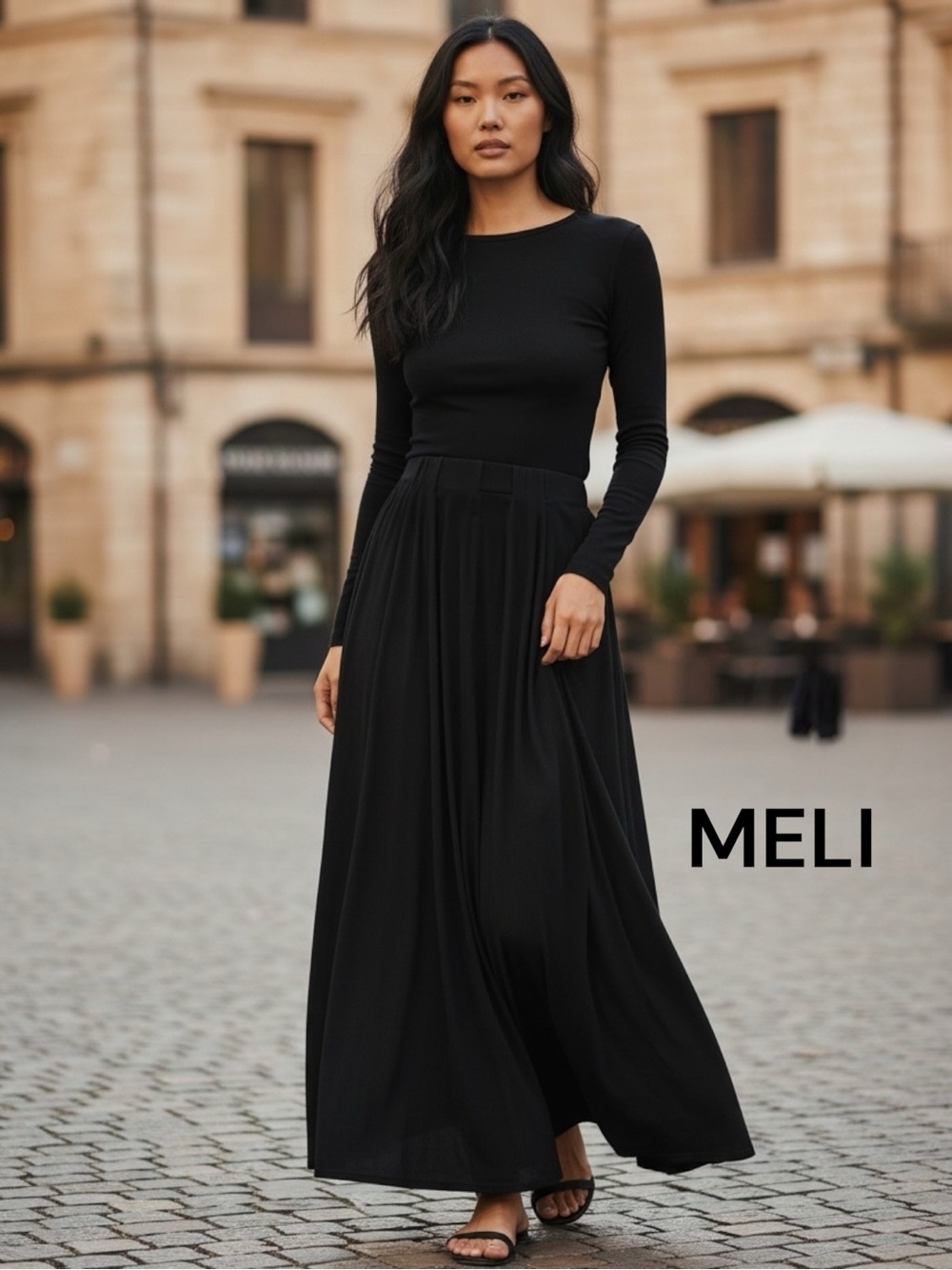 ❤️MELI Black Maxi Skirt xs